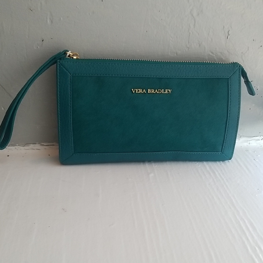Vera Bradley Turquoise Wristlet